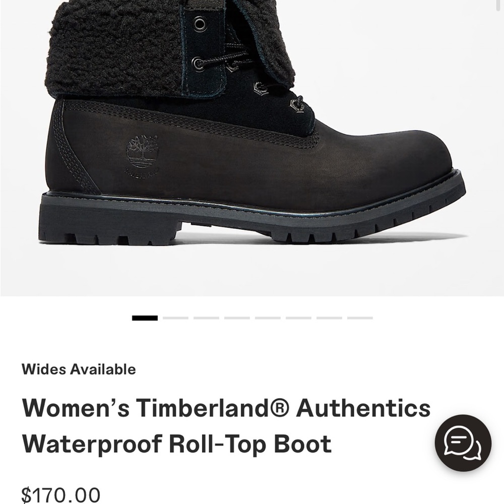 Worn once Authentic Timberland rollover boot winter fall
